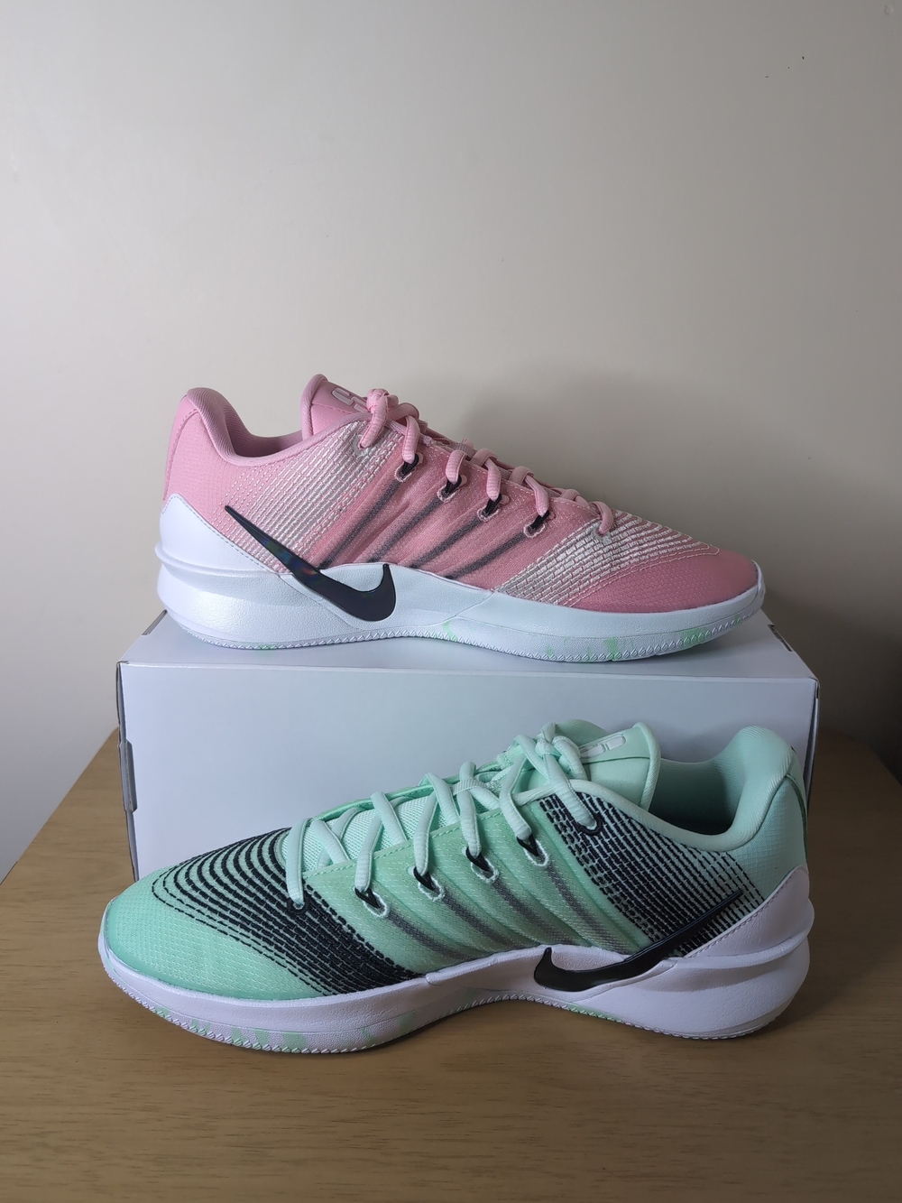 Sabrina 3 Nike By You Pink/Green IO7548-900 Women's Size 10/Men’s 8.5 No Lid